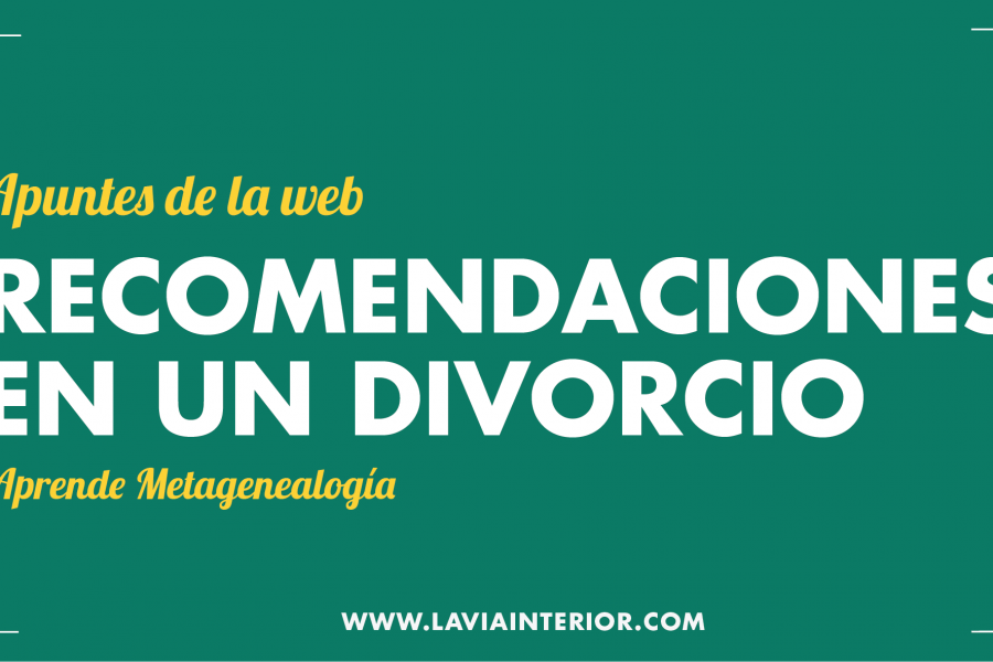 Recomendaciones en un divorcio